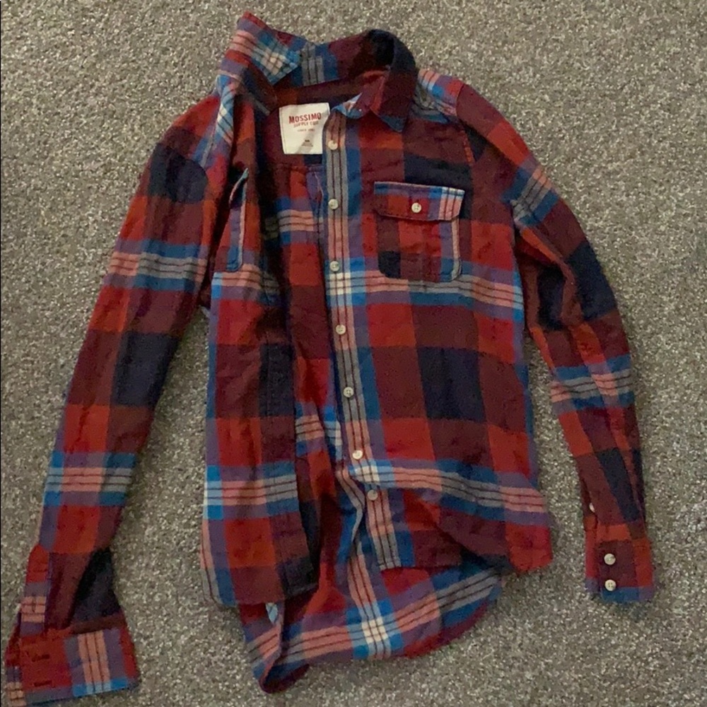 Plaid long sleeve shirt